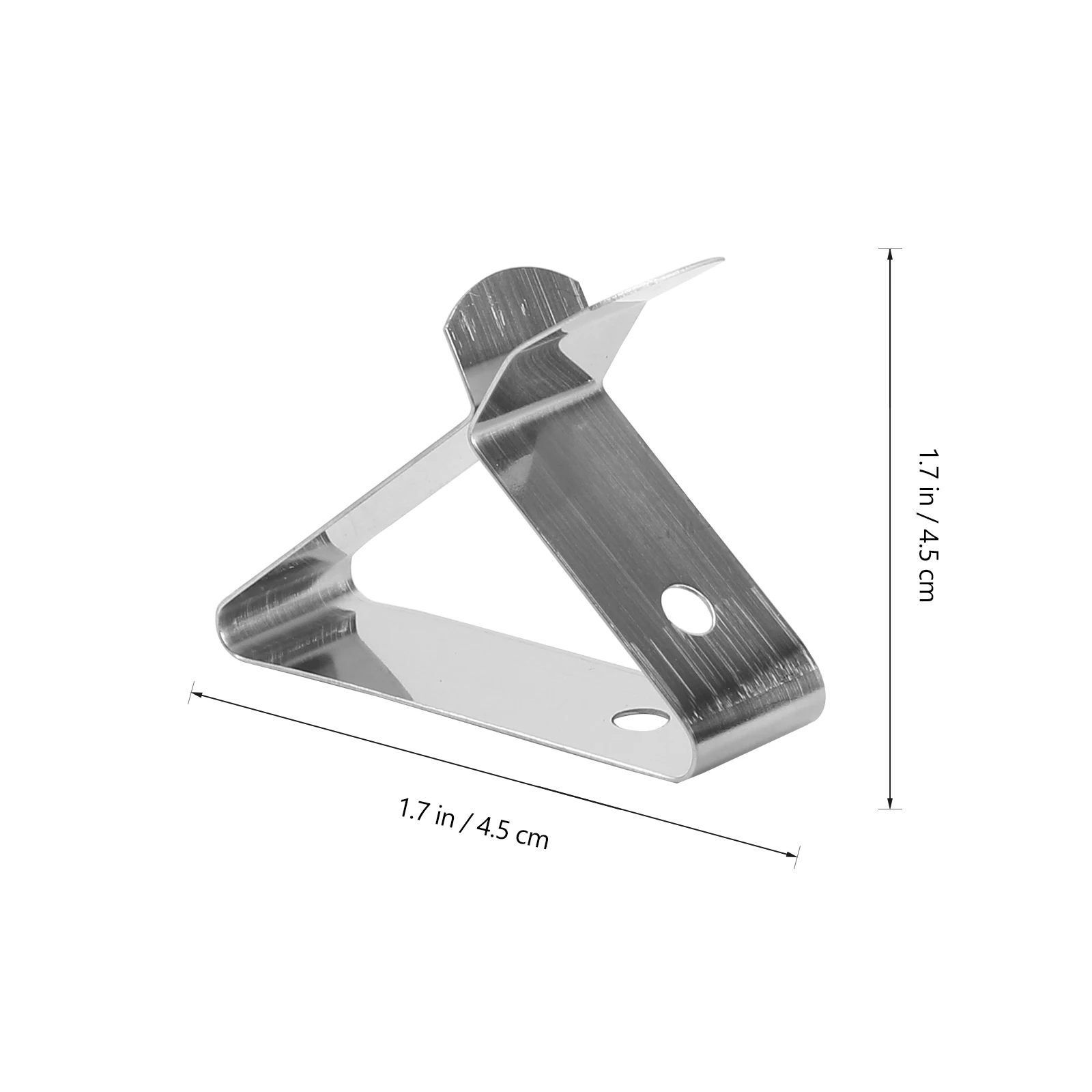 6Pcs Food Grade Stainless Steel Thermometer Clip Squeeze Middle for Easy Setup Probe Holder Silver Cup Holder Clip