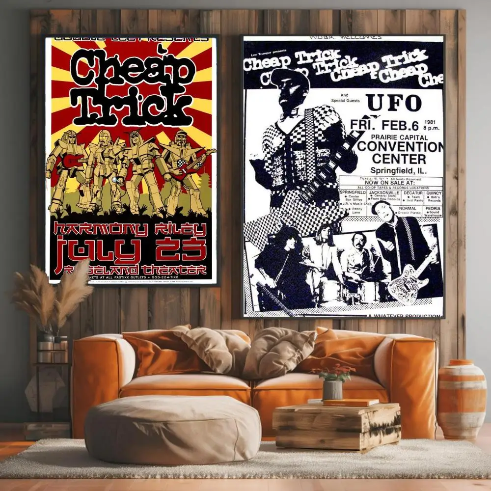band C-Cheap Trick-K Painting Calligraphy Artwork for Living Room Bedroom Office Home Decor