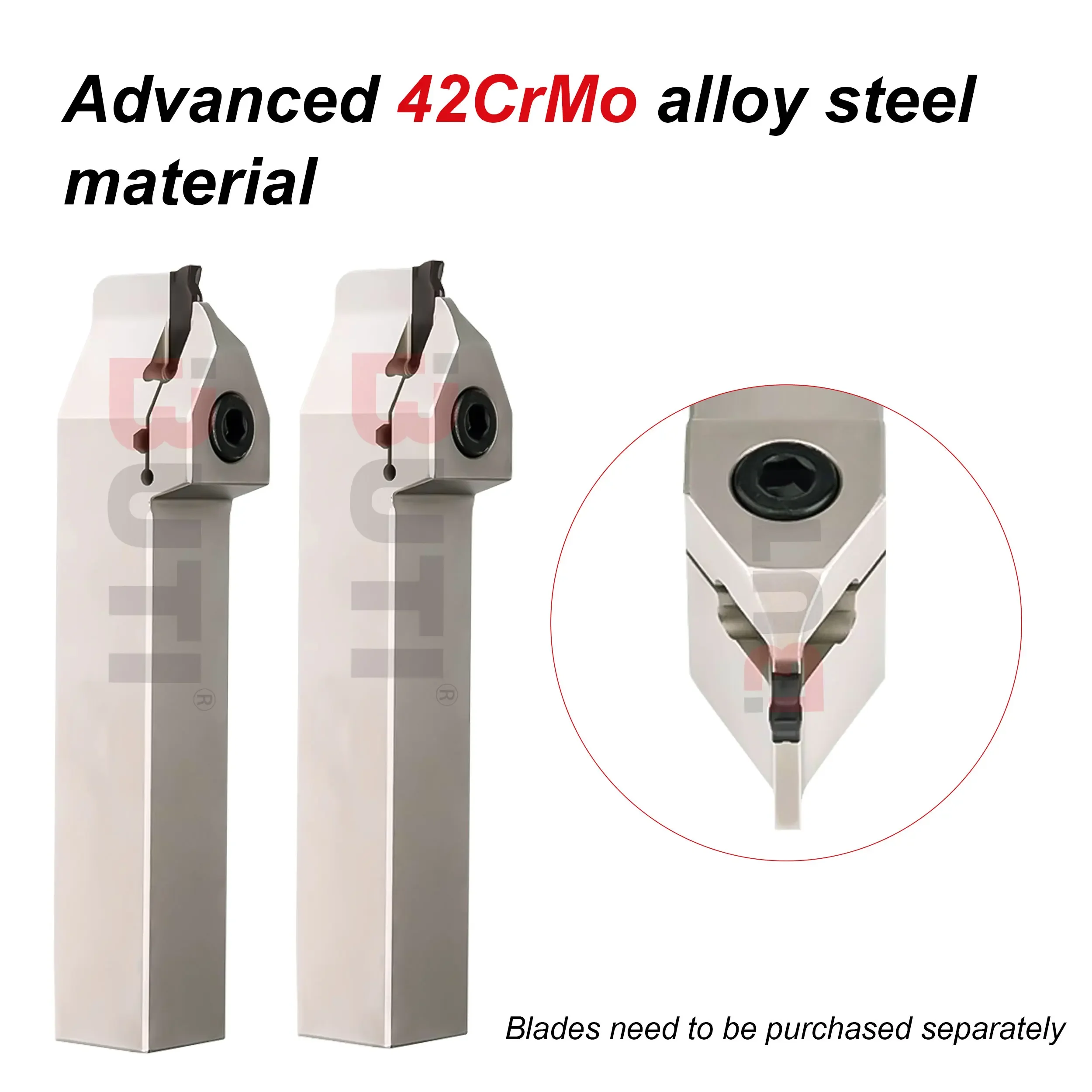 Mgenn 2020/2525-2t6/3t7/4t7/5t10/6t10 mid montado lâmina curta cortadores de sulco barra faca de sulco médio cnc faca de corte externo