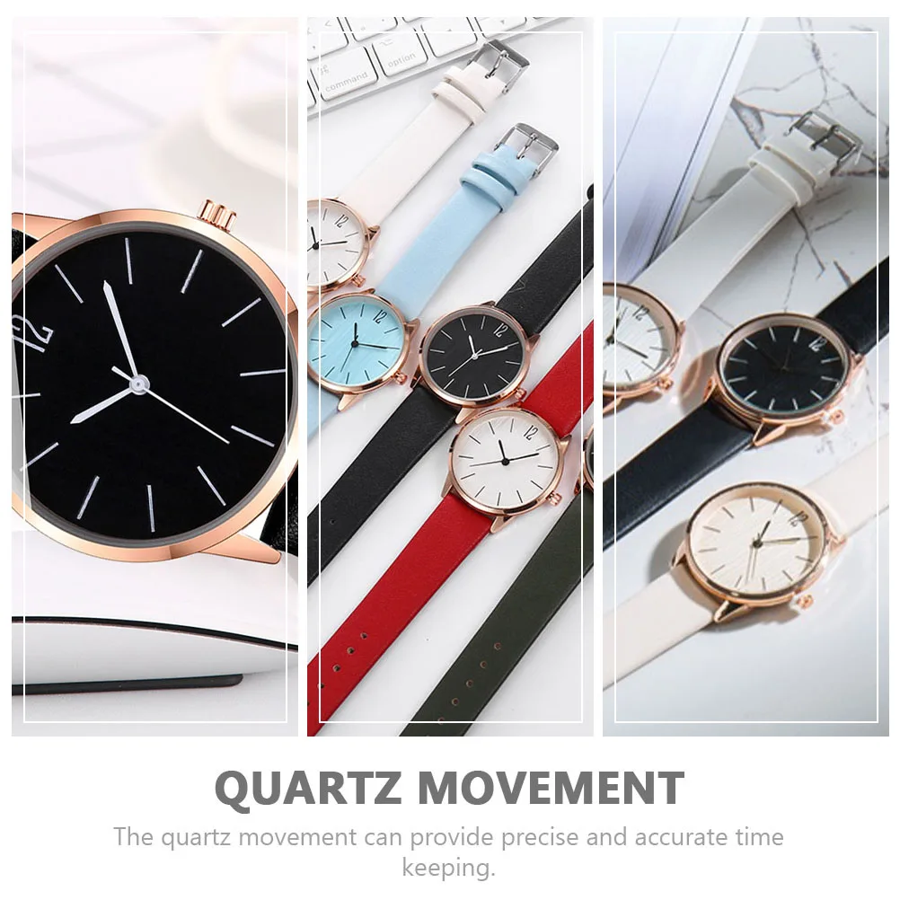 

Pu Women'S Quartz Stylish Casual Wristwatch Durable Comfortable Design Accurate Timekeeping Gift For Female Student