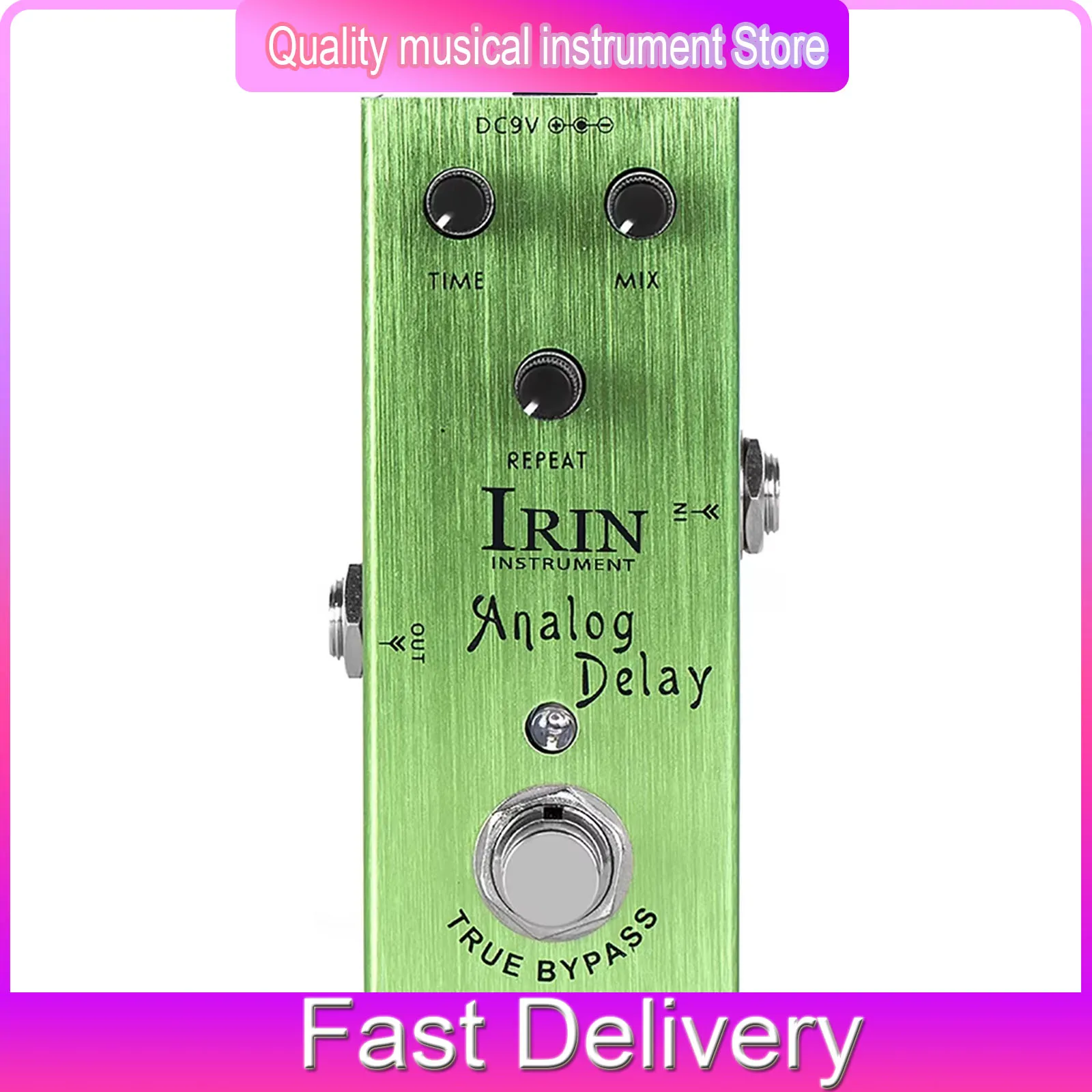 

IRIN Electric Guitar Effects Pedal AN-02 Analog Delay Digital Circuit Delay Effect Pedal True Bypass Guitar Parts Accessories