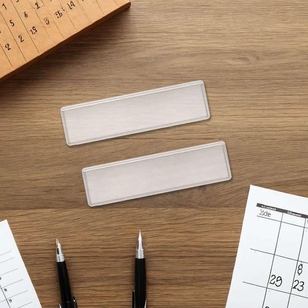 

100Pcs Self-Adhesive Label Pockets Transparent PVC Index Card Holders for Efficient Document Inventory Book Shelving Storage