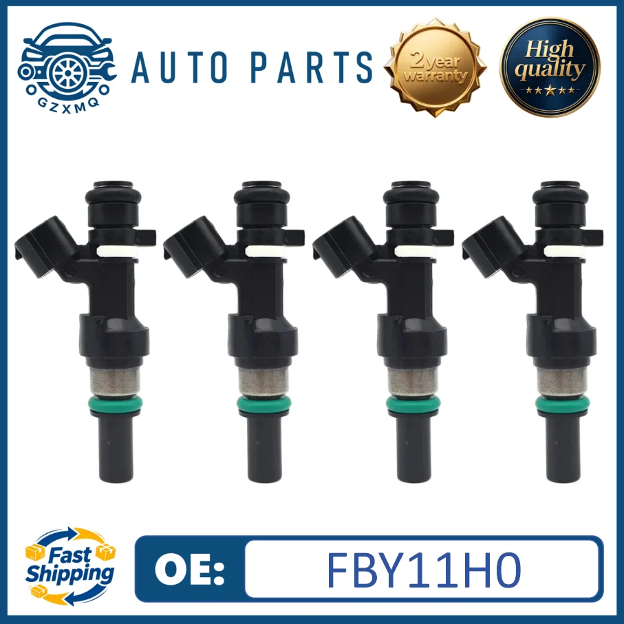 FBY11H0 High Quality 4pcs Fuel Injectors For 2010-2016 Nissan Micra K13 1.2 12V#16600-1HC0A