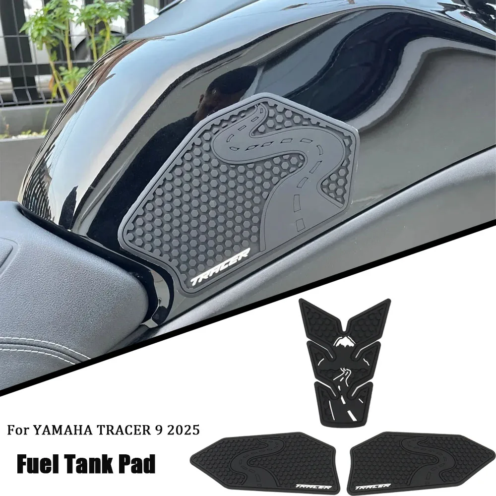 Motorcycle Non-slip Side Fuel Tank Stickers Waterproof Pad Rubber Sticker For Yamaha Tracer 9/GT/GT+Y-AMT 2025