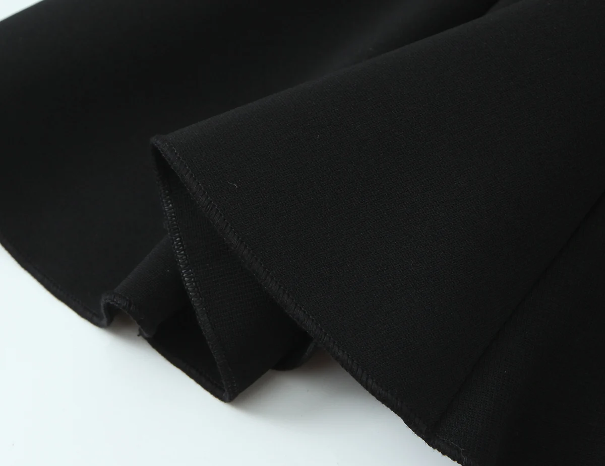 여성용 비즈 장식 블랙 탑 민소매 주름 드레스 밑단 스타일 블라우스 셔츠