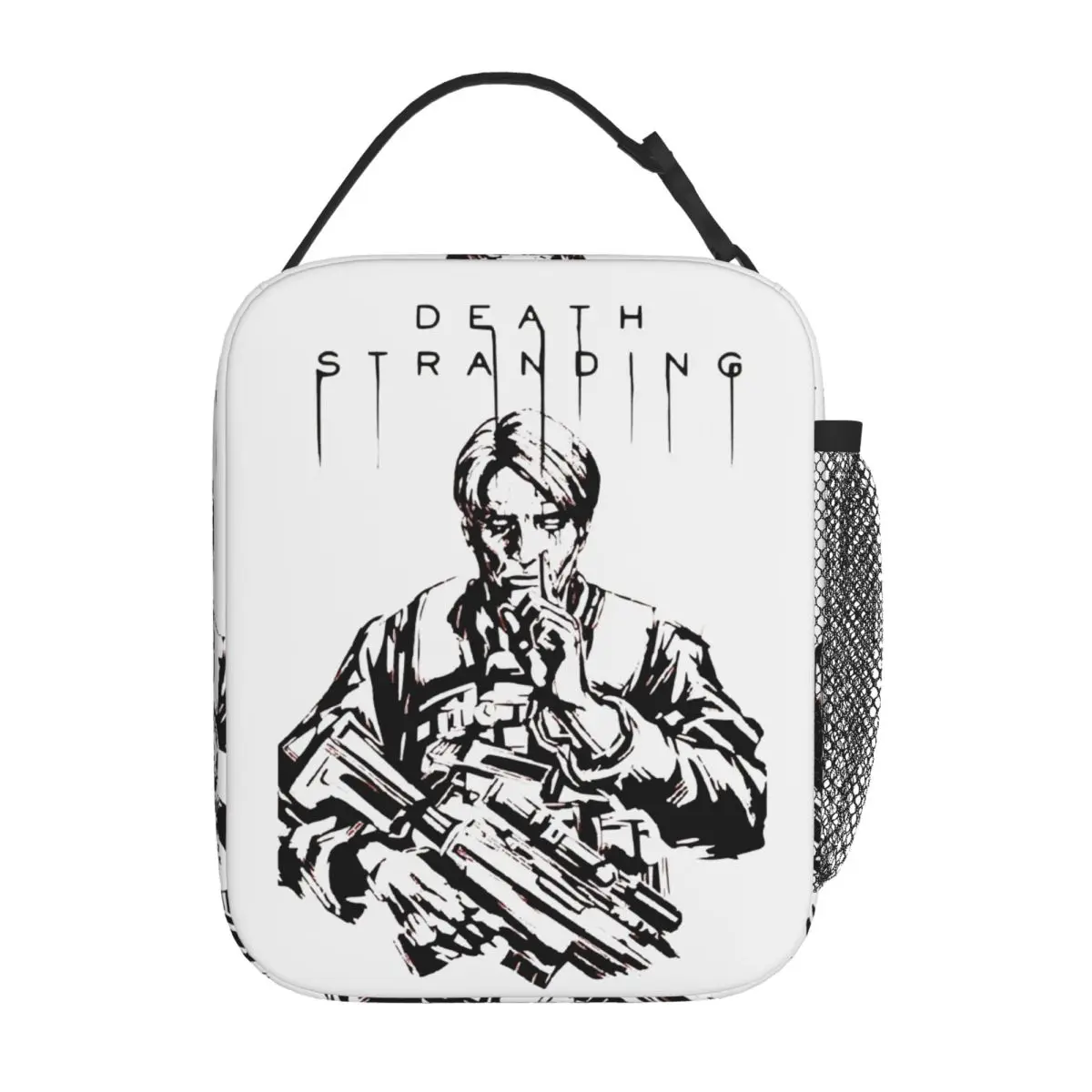 Death Stranding Cliff Unger bolsa de almuerzo aislada bolsa refrigeradora contenedor de comida caja de almuerzo a prueba de fugas Tote bolsos de comida Oficina al aire libre