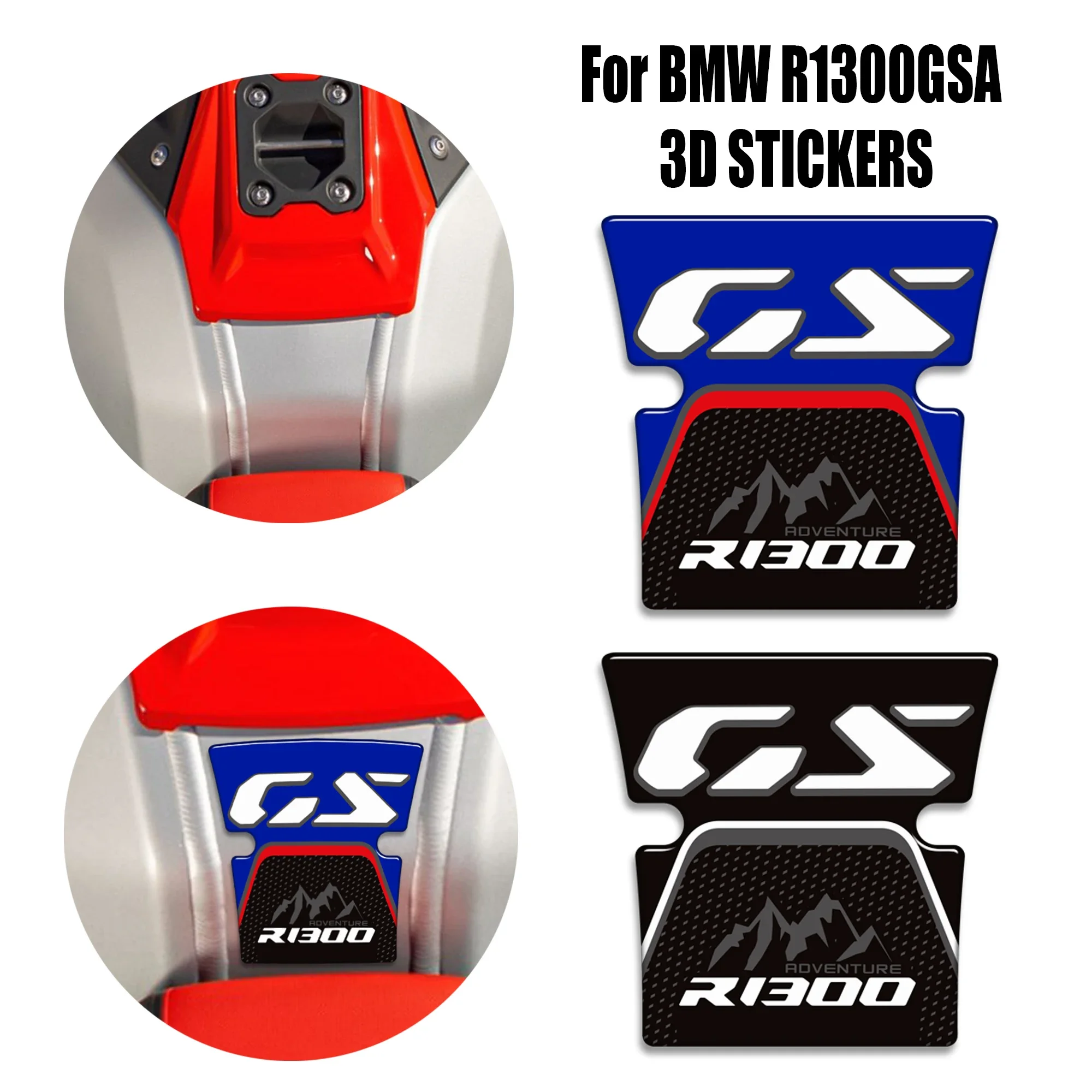 R1300GSA for BMWAdventure ADV Tank Pad Side Grips Fuel Oil Kit Knee Adhesive Stickers Decals for 2024 2025 ModelsGasoline Protec