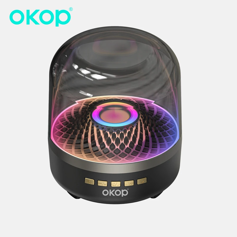 

OKOP Bluetooth Speaker,Wireless Bluetooth Audio ,Home Desktop RGB Night Light ,Subwoofer ,Multifunctional Atmosphere Speaker