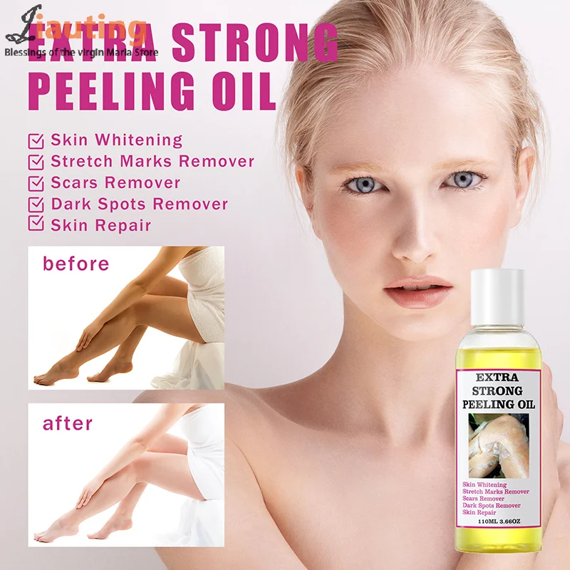 

110ml Yellow Peeling Oil For Dark Skin Strong Peel Oil Extra Strength Brightening Skin Tone Moisturizing Skin Care Exfoliating