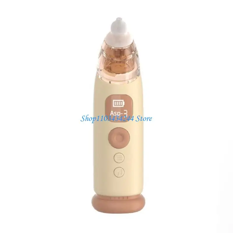 Automatic Nose Cleaner Nasal Aspirator with Light and Nursery Soothing Function 3 Suction Levels Baby Nasal Sucker