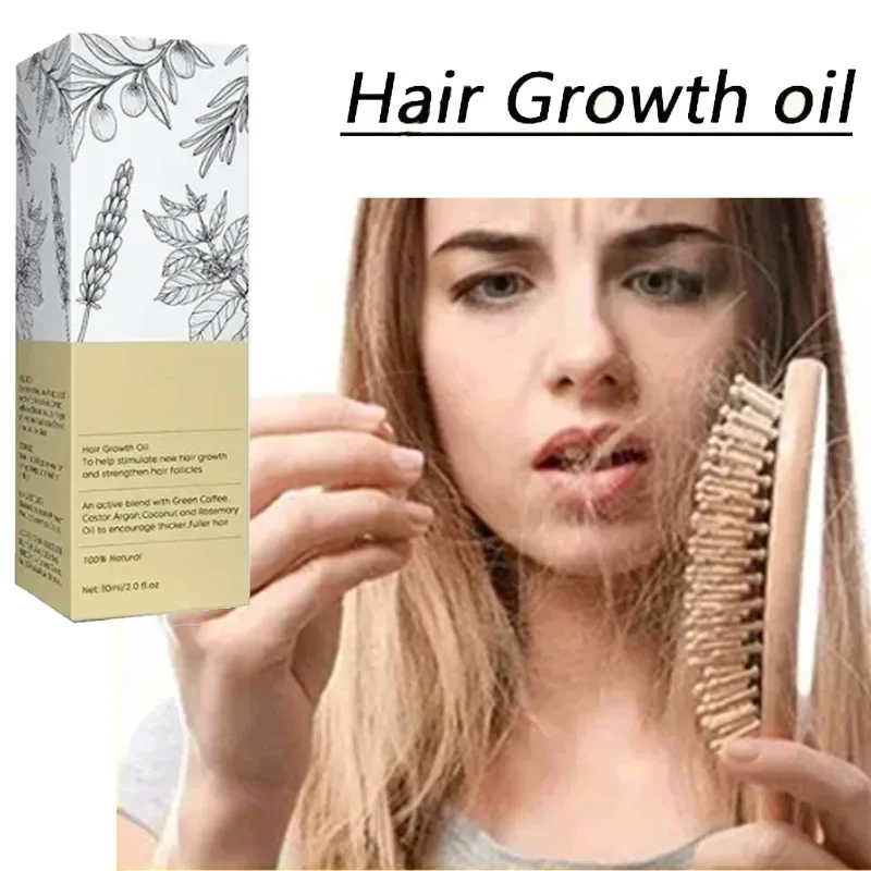 

Natural Hair Growth Oil Efficient Anti Hair Loss Nourishing Essential Oil For Dense Repair Damaged Hair Moisturizing Smooth Oil