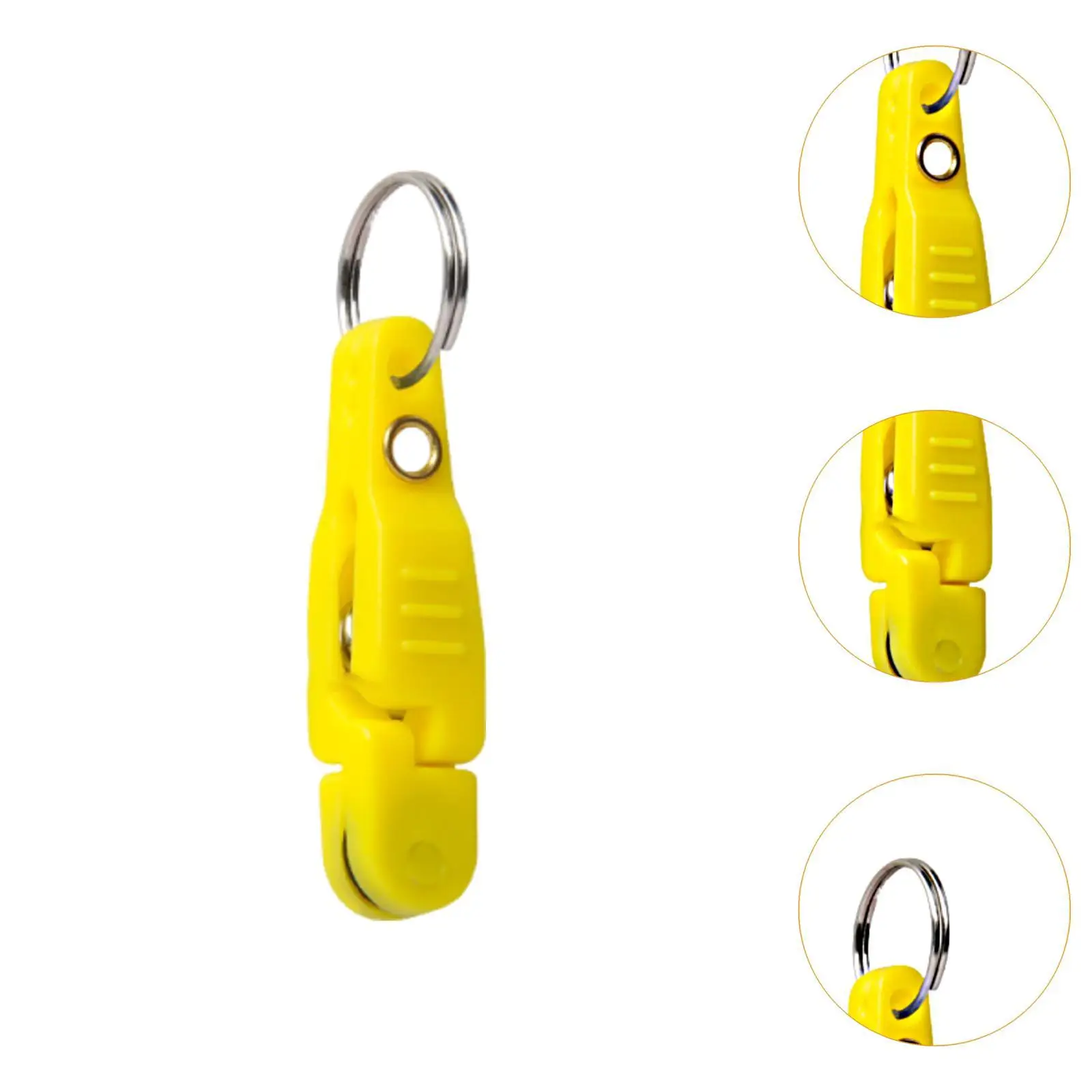 5Pcs Heavy Tension Snap Release Clips Snap Weight Clip Accessories with Keyring for Kite Trolling Fishing Weight Downrigger