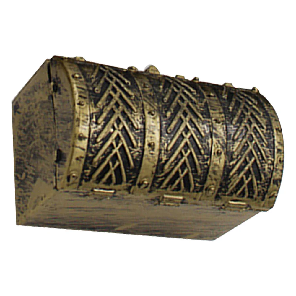 

Pirate Treasure Chest Kids Storage Box With Gemstones Coins Rings Role Play Adventure Gift Keepsake Pirate Box For