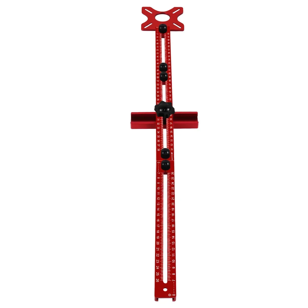 Erweiterte 3-in-1-Fräser-Rillenhalterung, 9–61 cm Radius-Fräser-Kreisschneidvorrichtung, Aluminium-Schrank-Hardware-Vorrichtung für Holzarbeiten – Detail 9