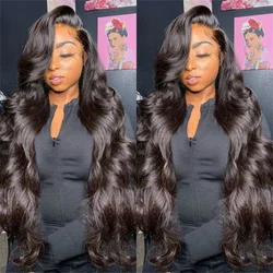 200 density hd lace wig 13x4 human hair body wave HD transparent lace frontal wigs for woman choice