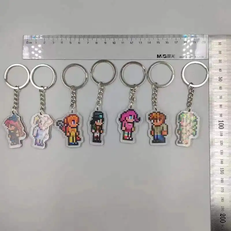 2024 Anime Keychain Terraria Game Key Chain Fun Back To School Gift Pixel Keyring Pendant Cute Things Cheap Gift For Best Friend