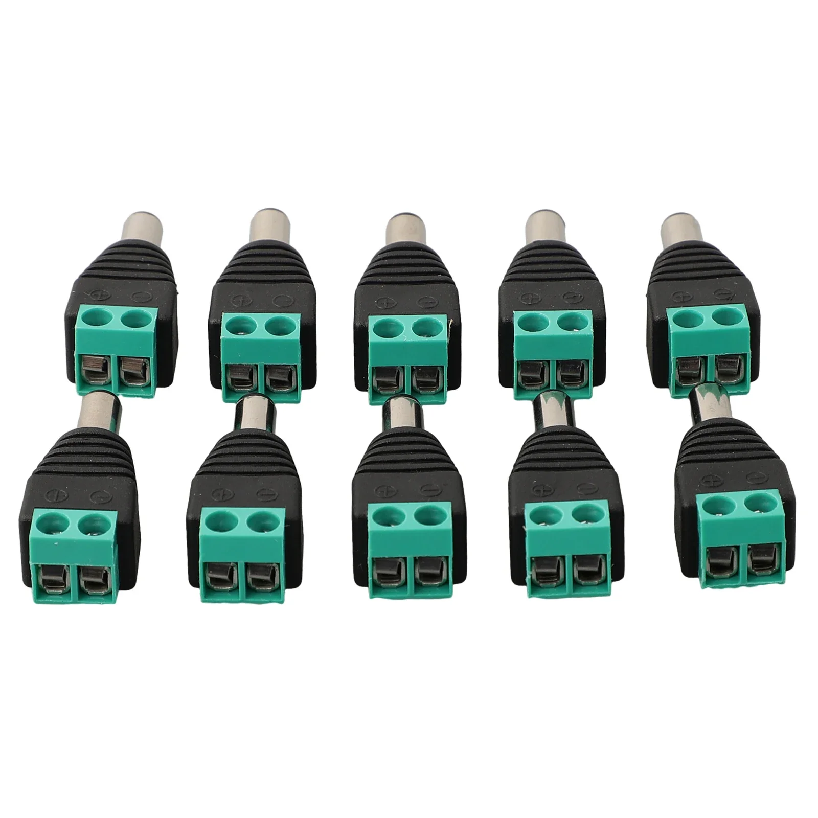 10 SZTUK męskich wtyczek zasilania DC Złącze 5 5x2 1MM 12V 24V Wtyczka do zasilacza LED Łatwa instalacja i trwałość — zdjęcie 6