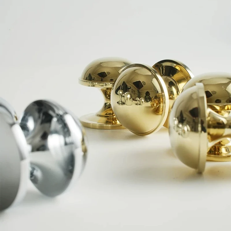Knobs Drawer Wardrobe Kitchen Chrome Metal Door Cupboard Handles Silver Furniture Accessories Door Handles Interior Doors