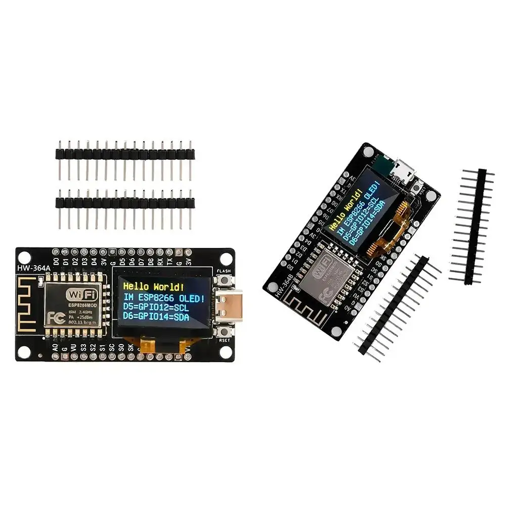 NodeMCU ESP8266 V3 Development Board With 0.96 Inch OLED Display CH340 ESP-12F WiFi Module TYPE-C USB For Arduino/Micropython