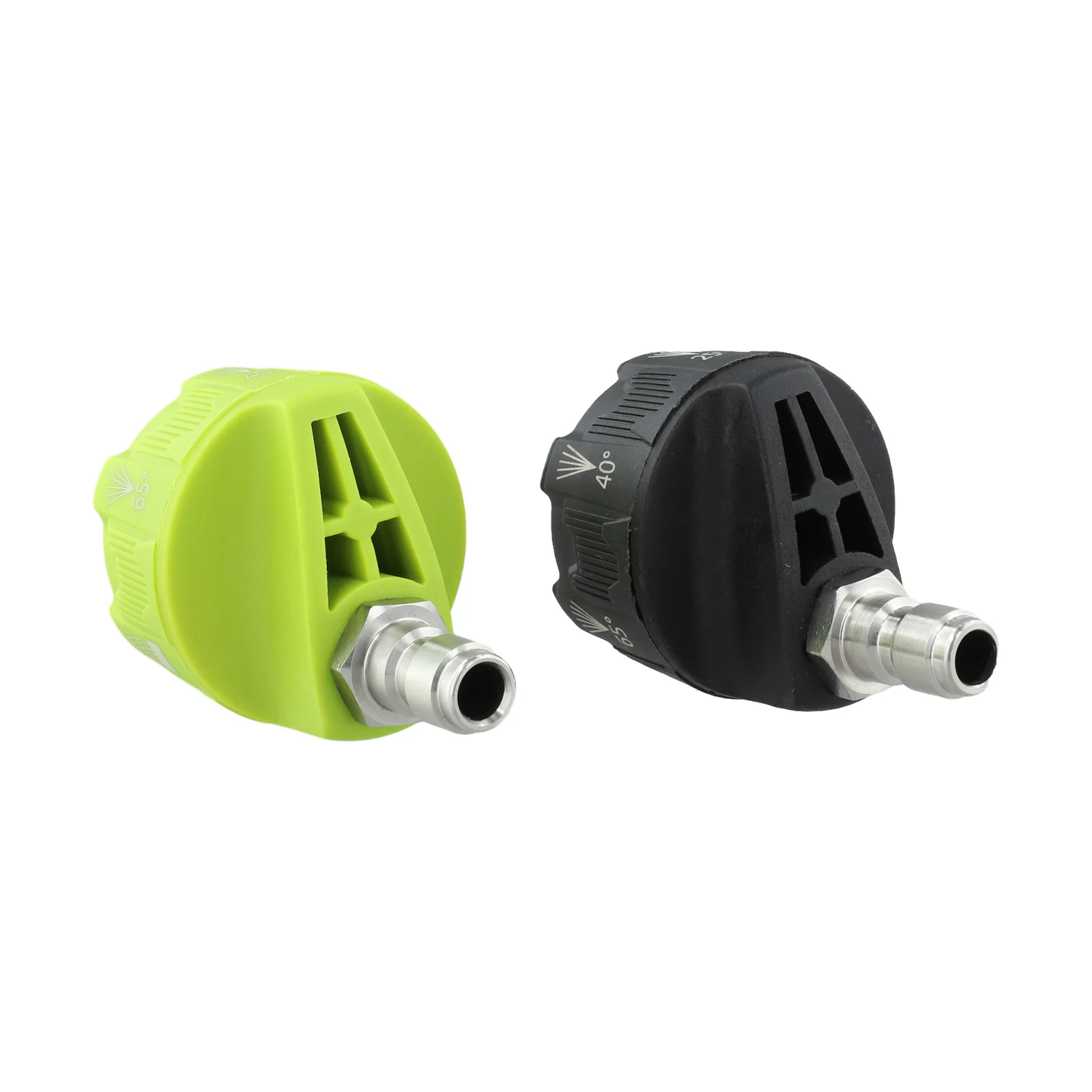 Pressure Washer Nozzle 6-In-1 Power Wash Nozzle Adjustable Spray Angles Compact And Portable Cleaner Black Garden Maintenance