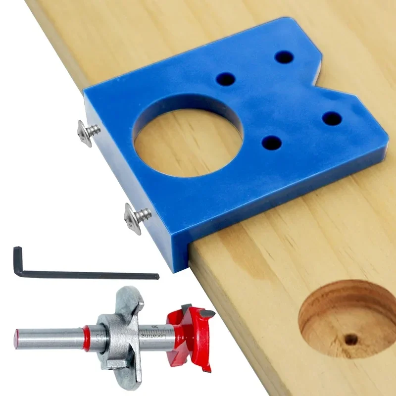 Concealed Cabinet Hinge Positioner Set, Lightweight Easy‑to‑Use Woodworking Tool for Accurate Hinge Mounting & Alignment