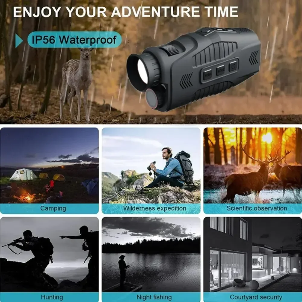 dispositif de Vision nocturne Chasse R11 1080P monoculaire infrarouge 5X Zoom 300M Distance Photo vidéo utilisation jour nuit