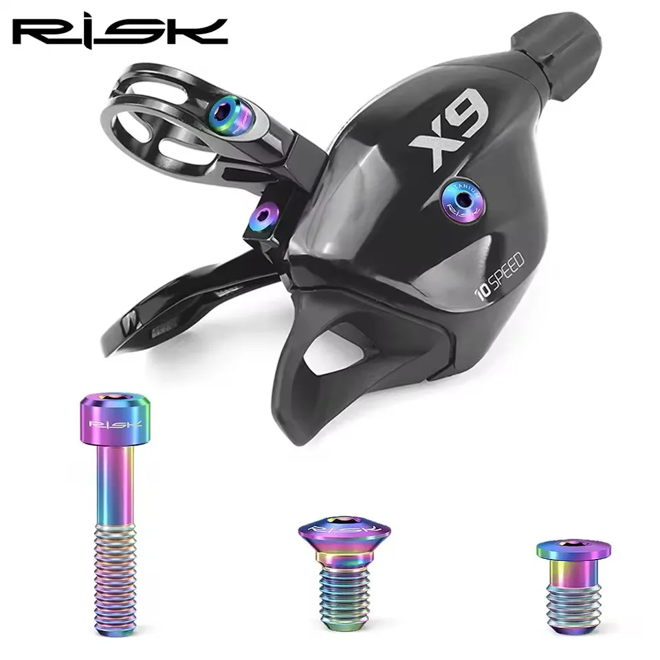 

RISK RT104 Bike Thumb Shifter Derailleur Lever Fixed Screw Set Unit For GX/Eagle/X9/X01/X01Eagle/XX1 Road Mountain Screws