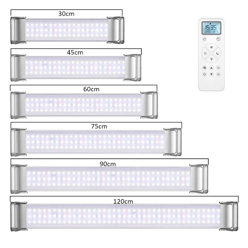 90CM For 50W dimming 10 levels brightness aquarium led lamp light 3 feet aquarium led light for coral reef light