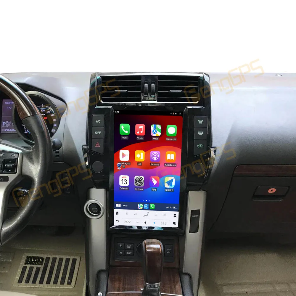 13.6 Android13.0 For Toyota Land Cruiser Prado 2010-2013 Tesla Style Radio Car Multimedia Player GPS Stereo Navigation Head Unit