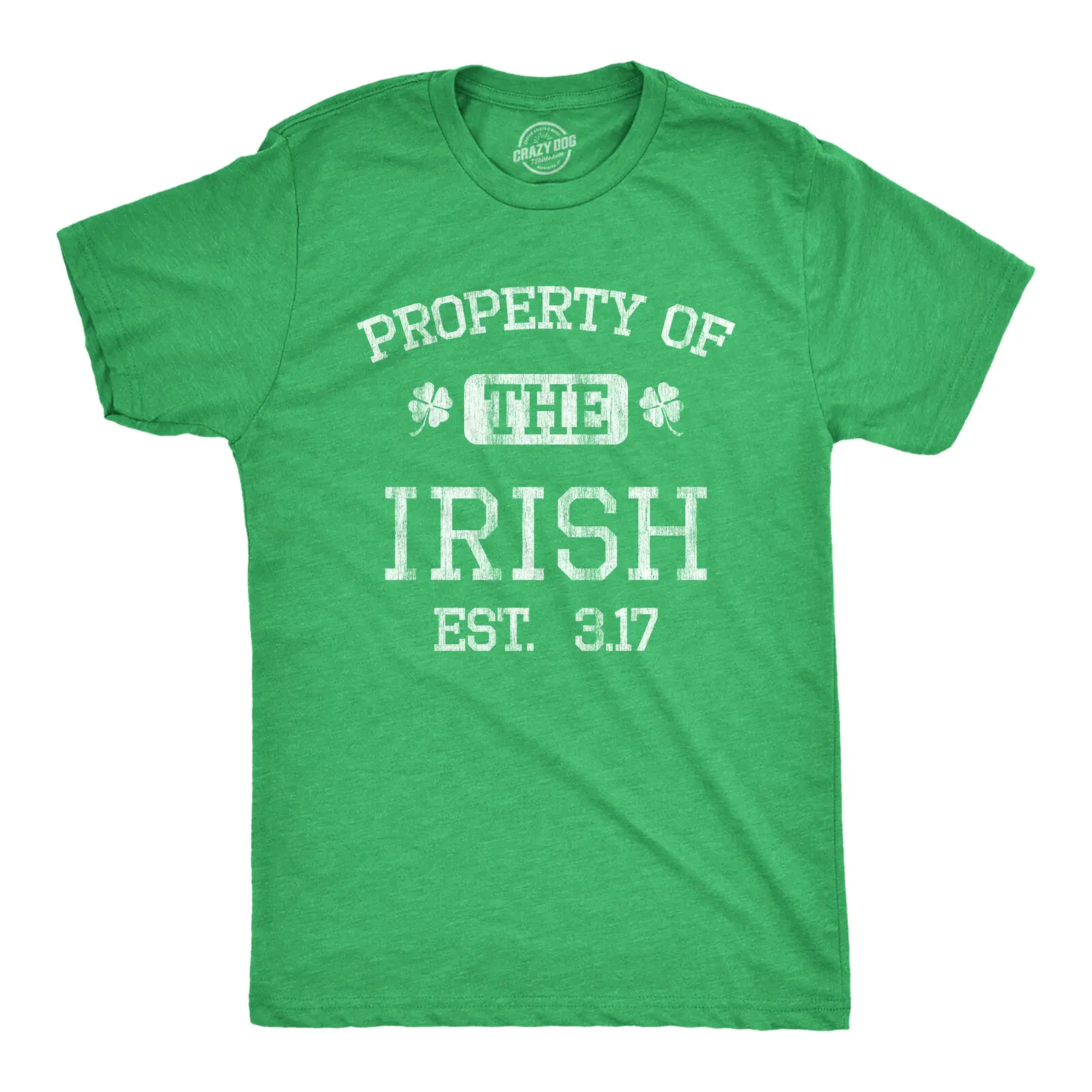 Mens Property Of The Irish T Shirt Funny St Patricks Day Cool Saint Paddy Tee