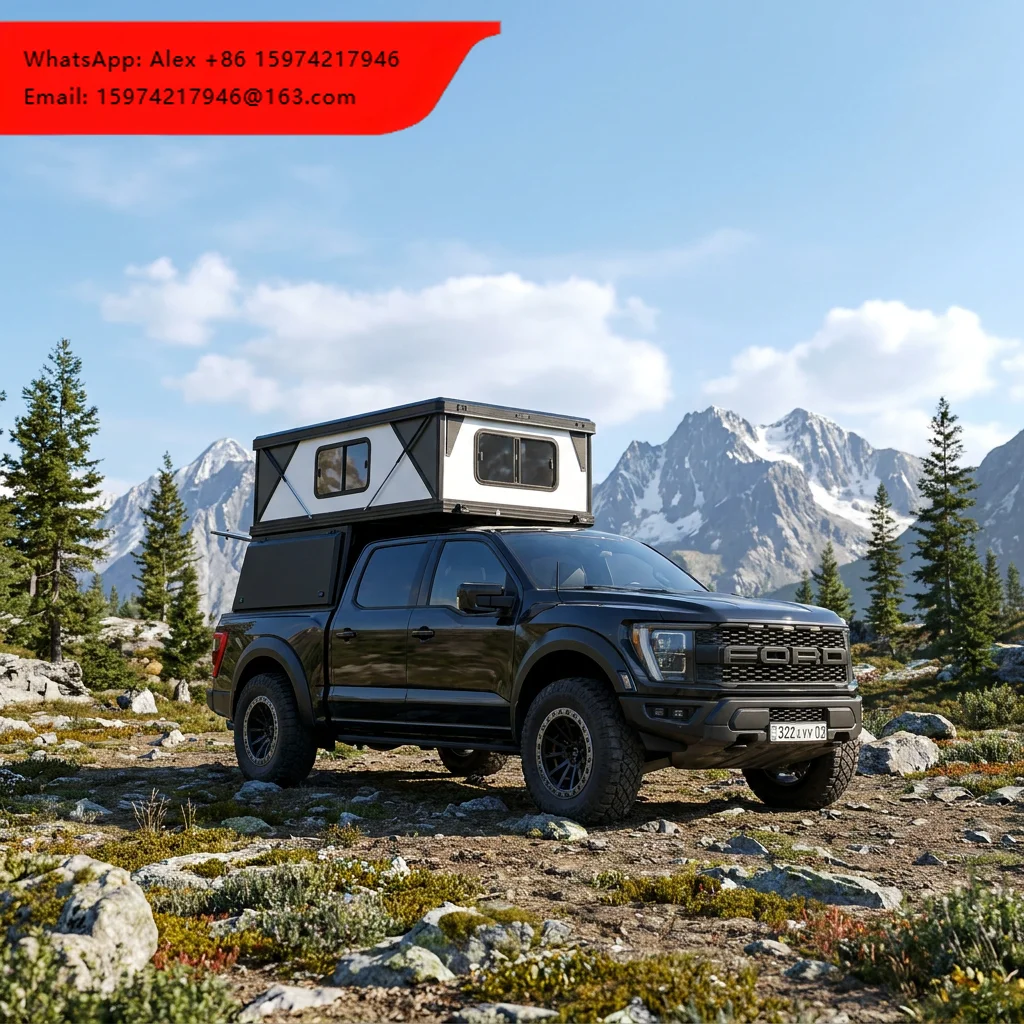 Outdoor Camping Waterproof Rooftop Hard Shell Aluminum Pick Up Truck Canopy Roof Top Tent Camper