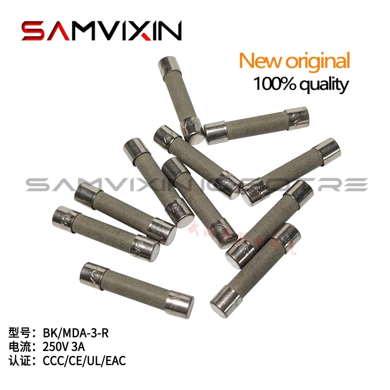 5/PCS Ceramic fuse BK/MDA-1/2/3/4/5/6/7/8/10/12A 15A 18A 20A 25A 30A 250V/125V 6*32