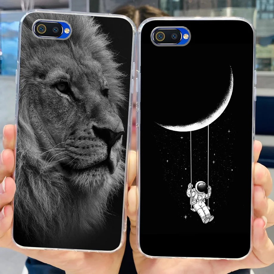 For OPPO A1K Phone Case Silicone Soft Coque For Realme C2 oppo a1k RMX1941 A1K A1 k Funda Flower Heart Butterfly Cat Cute Cover image 2