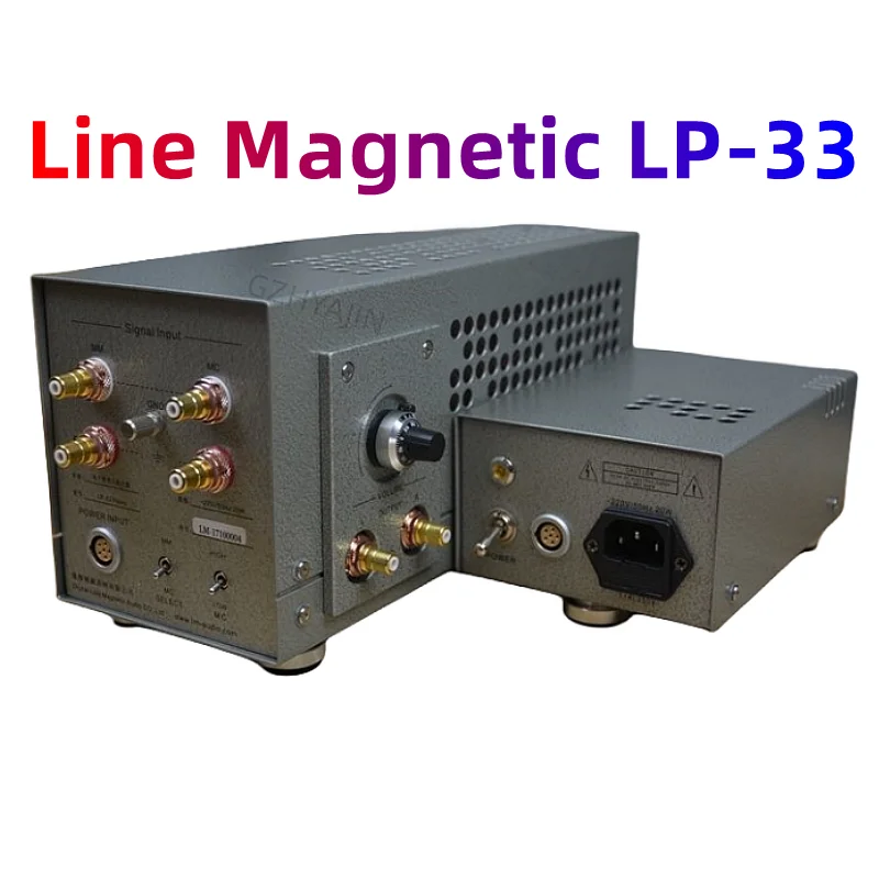 

Line Magnetic Tube Amplifier LP-33 MM MC tube PHONO Amplifier ECC803sJJ *3 Independent power supply 20Hz~20kHz (-1.5dB) 20W*2