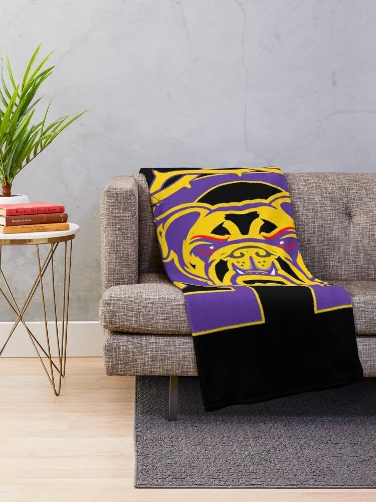 Men's Omega Que Dawg Psi Phi Purple Gold Fraternity Throw Blanket Custom Sofa Blankets