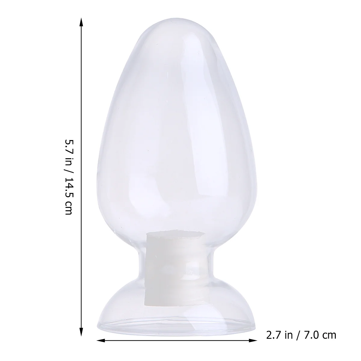 

2Pcs Glass Laboratory Sample Bottles Chicken Heart Shape Durable Conical Display Science Vials Sample