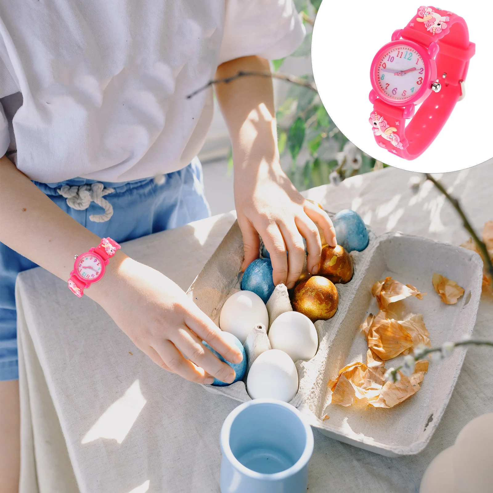 ساعة بسيطة وأنيقة وحزام آمن وحرفية دقيقة وديكور قوي وساعات هدايا للارتداء اليومي للأعمار من 8 إلى 10 سنوات