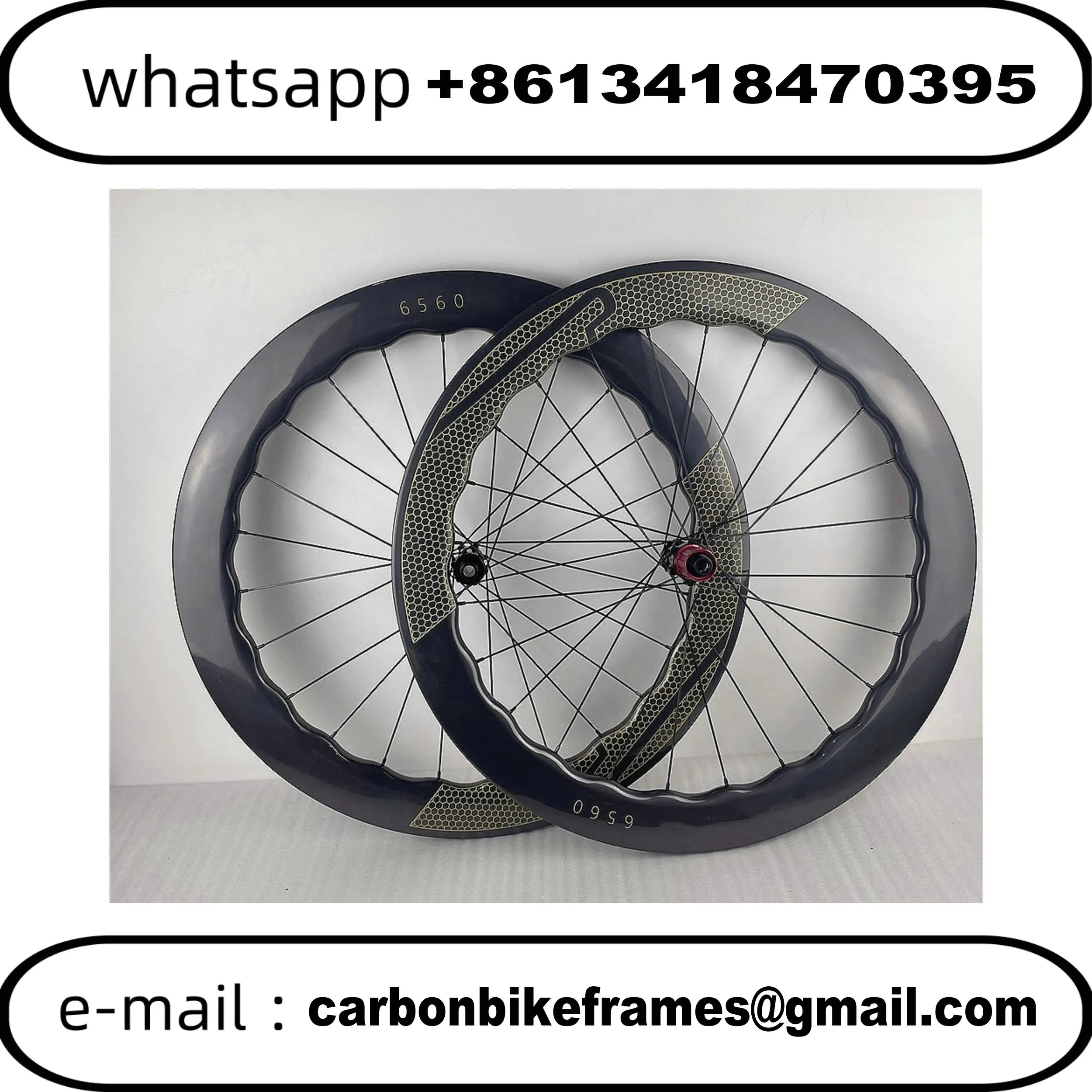 

6560 700c Carbon Road Bike Wheels Bicycle Wheelset Black Color Rim/Disc Brake DT350/DT240/DT180 Hub Clincher/Tubeless White Logo