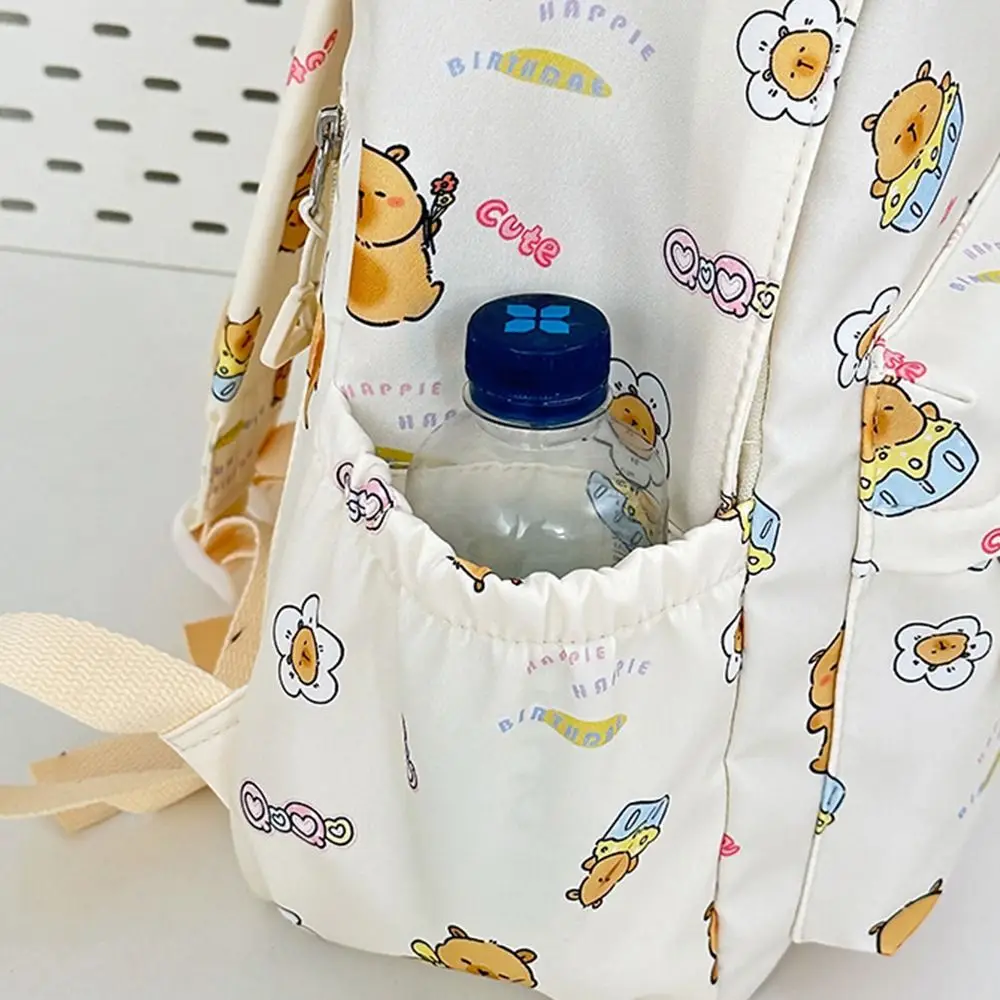 새로운 만화 카피바라 배낭 코끼리 대용량 학교 가방 나일론 방수 책가방 여행용