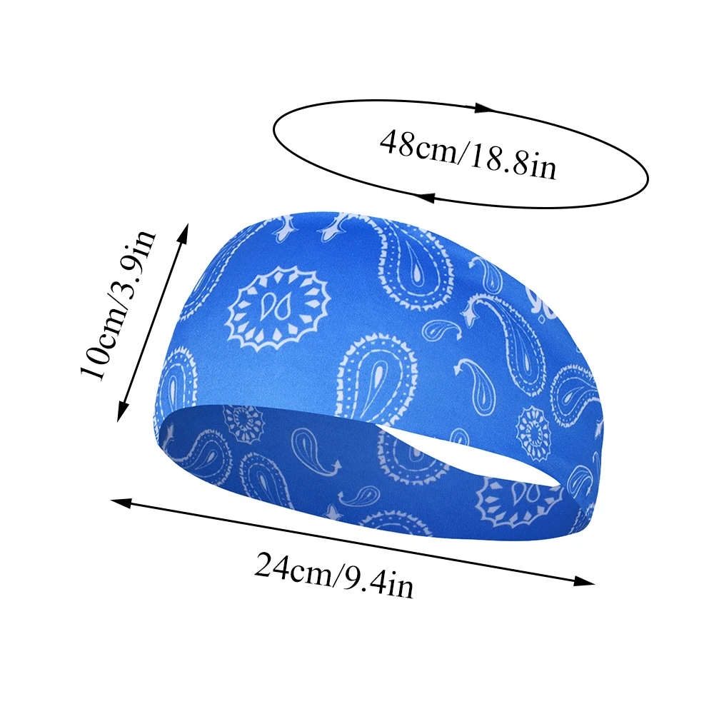남녀공용 스포츠 헤어밴드, 신축성 있는 요가 헤어밴드, 땀 흡수 머리띠, 러닝 피트니스 터번, 야외 체육관 헤드랩 반다나