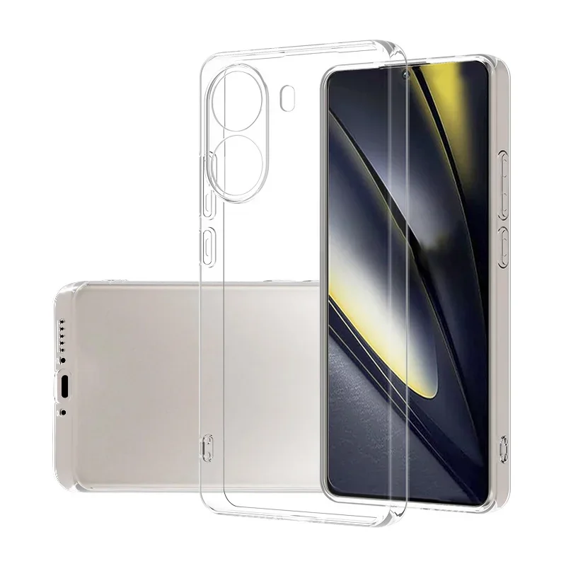 Чехол X7Pro, прозрачный ультратонкий мягкий чехол для телефона POCO X7 Pro X6 M7 Pro M6 4G 5G F6 Pro, прозрачные защитные чехлы на заднюю панель
