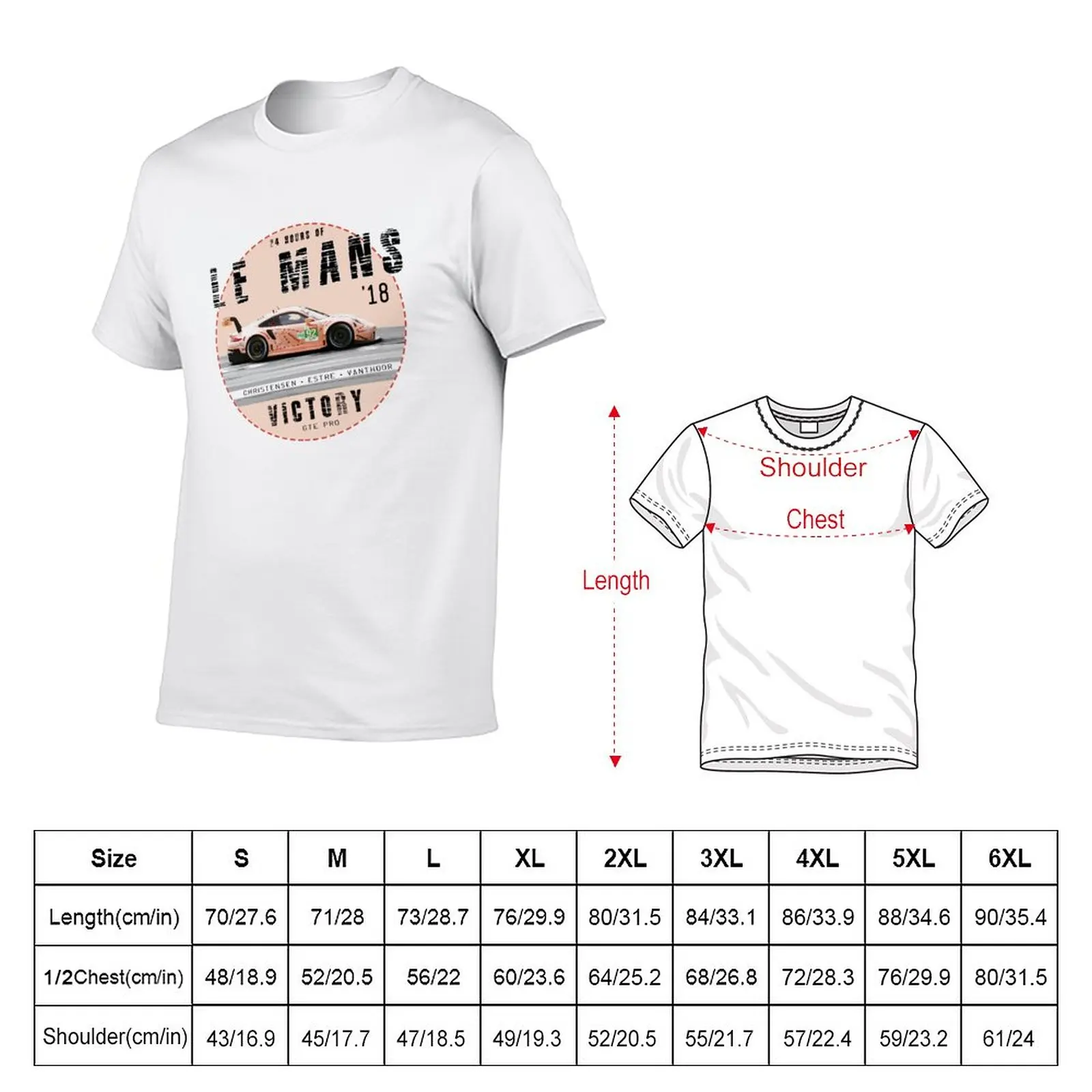 Camiseta 24H 2018 - GTE Pro para hombre, ropa de anime, camisetas altas