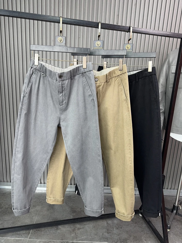 

Svip Men's Comfortable Thiened Cotton Casual Pants Autumn Faion Straight Leg Wide Leg Trousers Sli Urban Sle