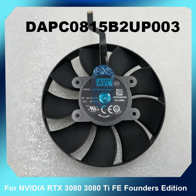 DAPC0815B2UP003 AVC 0.6A 86mm Axial Cooling Fan 7 Blades For NVIDIA RTX 3080 3080 Ti FE Founders Edition Graphics Card Cooler