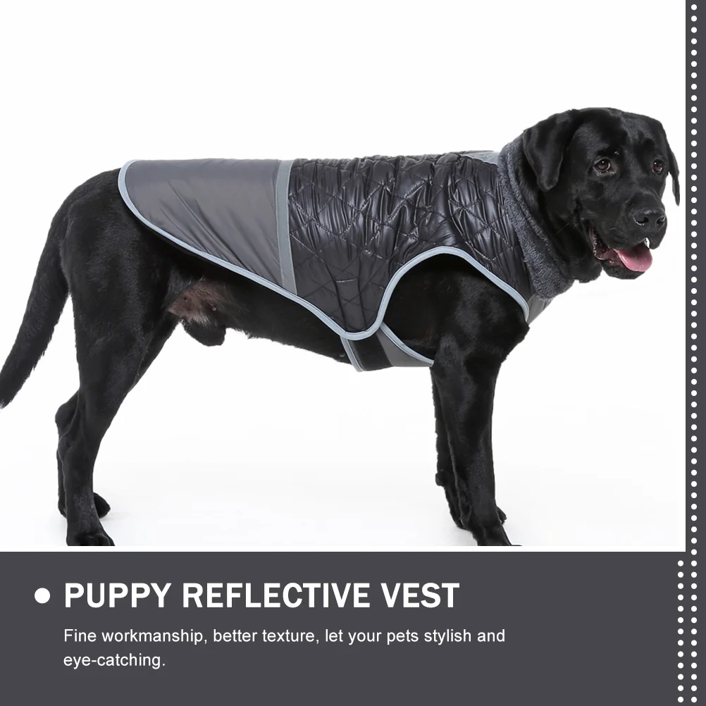 

Large Dog Winter Coat Warm Waterproof Reflective Vest for Pets Soft Comfortable Outdoor Walking Apparel Cute Fashionable Dog