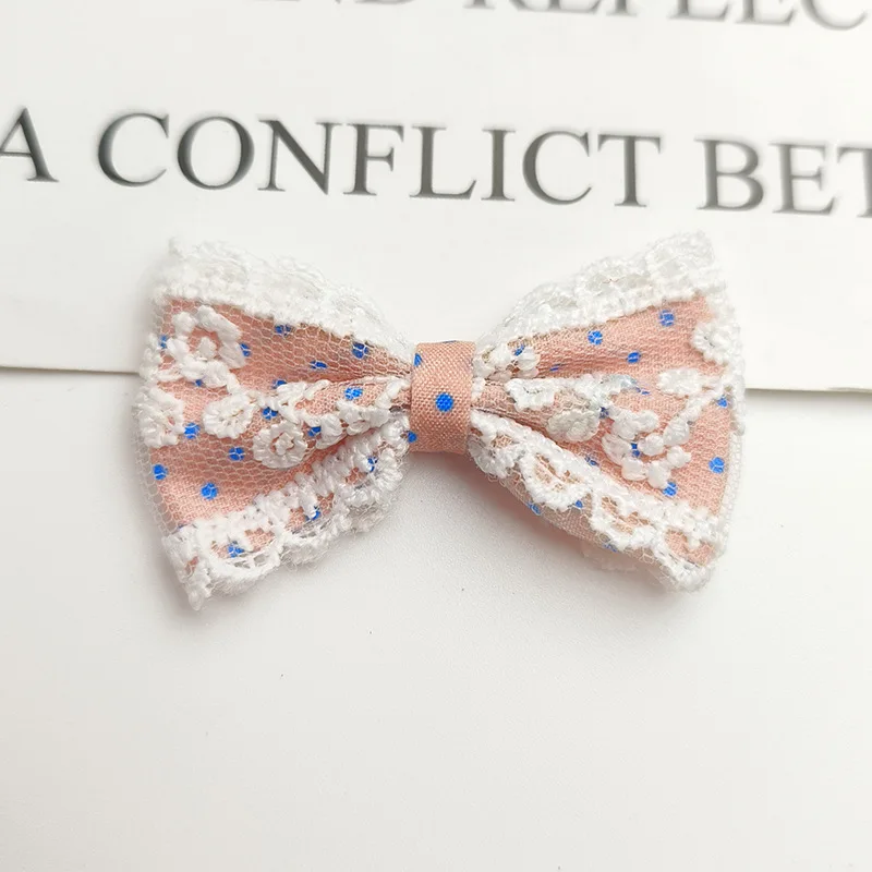 55MMX35MM الدانتيل الانحناء الزهور نقطة شبه الانتهاء DIY بها بنفسك الأطفال دبوس الشعر اكسسوارات الملابس حقيبة الأحذية الجوارب اكسسوارات الحرف #4