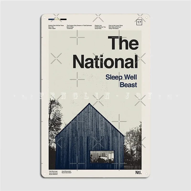 Sleep Well Beast The National Metal Sign Club Party Club Bar Classic Plaques Tin Sign Posters