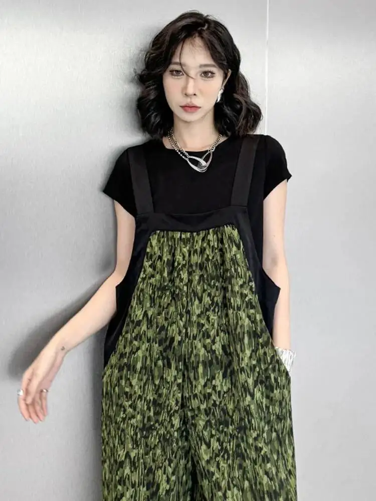Women Black Brief Plain Color Slim Big Size T-shirt New Round Neck Short Sleeve Fashion Tide Spring Summer
