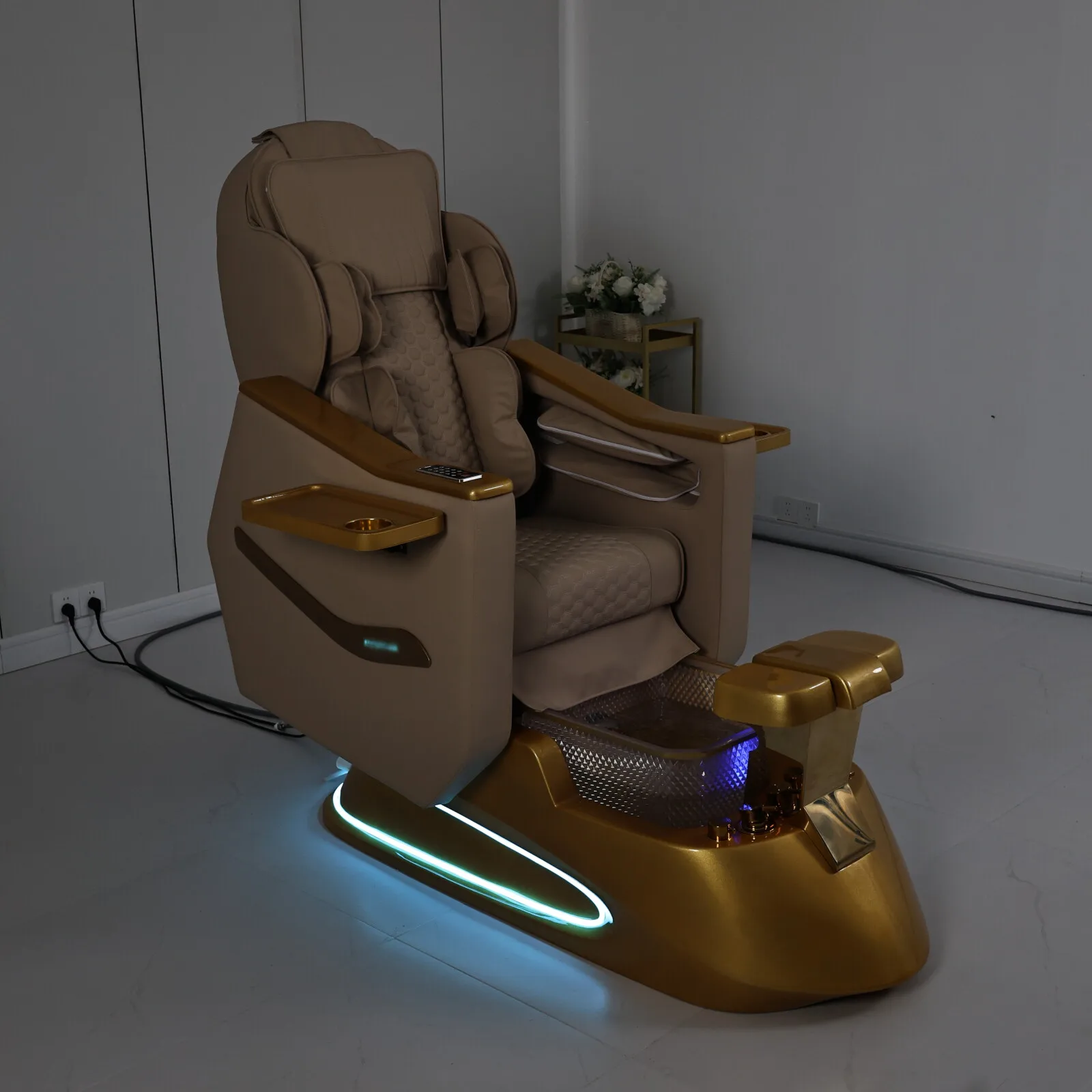 2026 Nagel-Schönheitssalon-Ausstattung für Geschäftswachstum Elektrischer Rückenmassage-Fußpflege-Stuhl Möbel Direktverkauf ab Werk – Detail 9