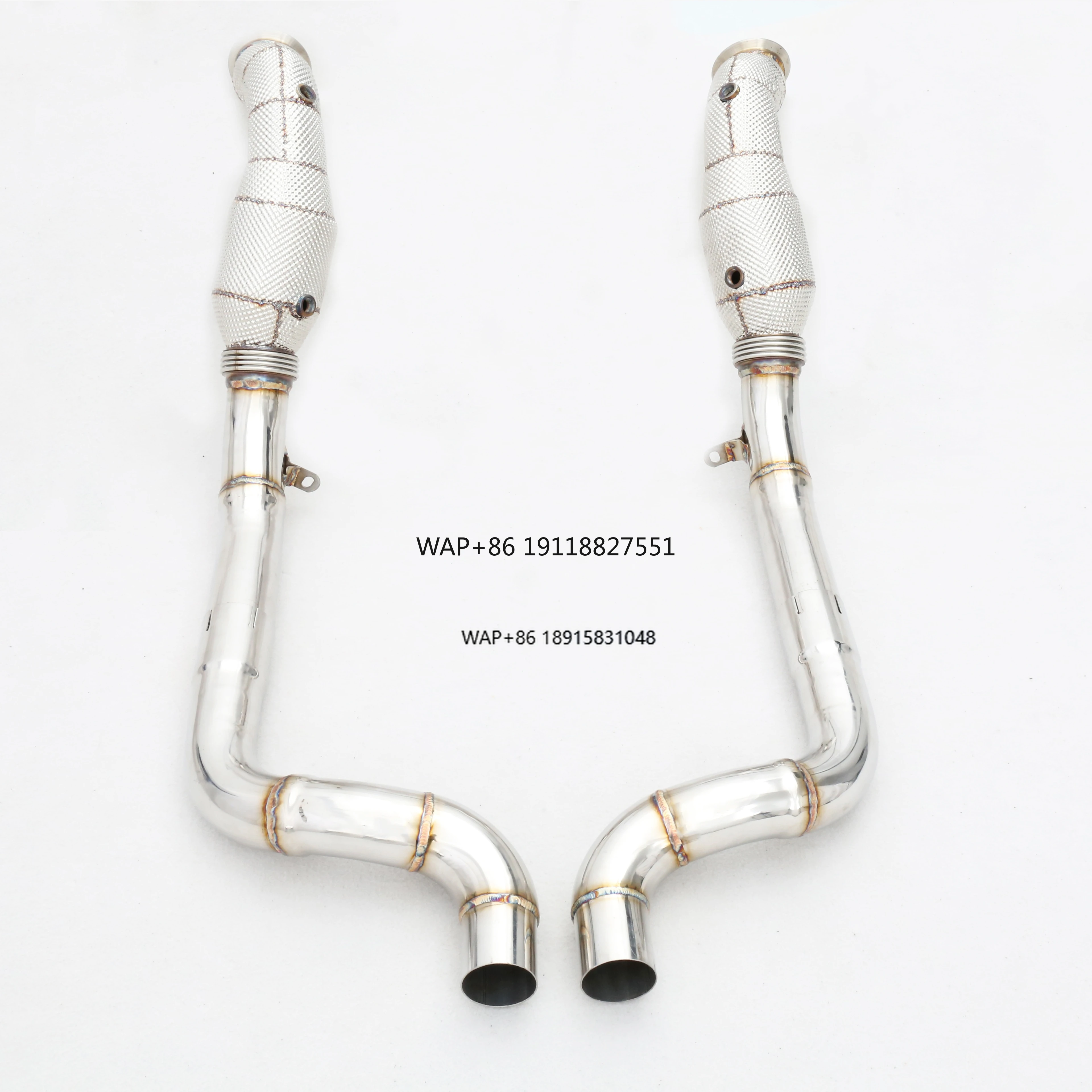 

Premium Quality Custom SS304 Cat-Back Downpipe Heatshield 3.0T Stainless Steel Exhaust Pipes